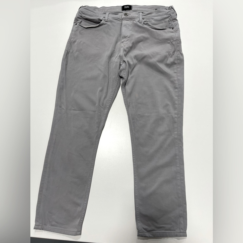 Men’s size 36 Paige Lennox Jeans in gray. Excellent condition.